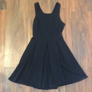 Express Black Fit & Flare Dress